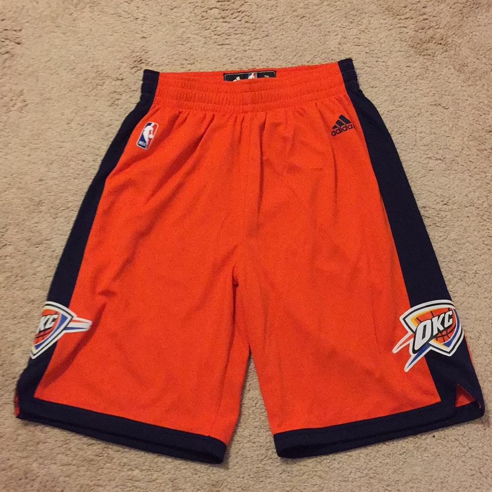 Orange OKC Thunder shorts